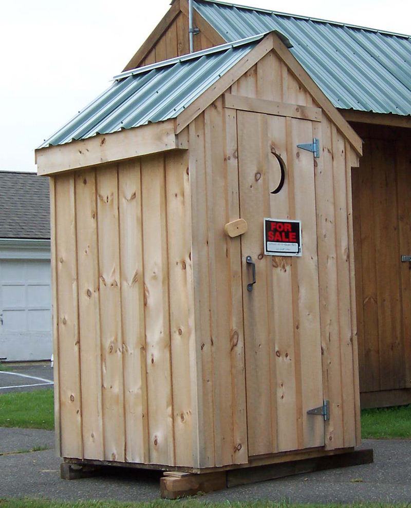 Storage Shed and 4 X 4 Outhouse